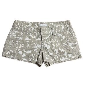 Y2K Express Leaf Khaki Short Low Rise Casual Cotton Utility Pocket Retro Women 2